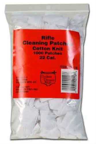 Cotton Knit Cleaning Patches .22 Cal. Rifle - Bulk Bag 1000 Per